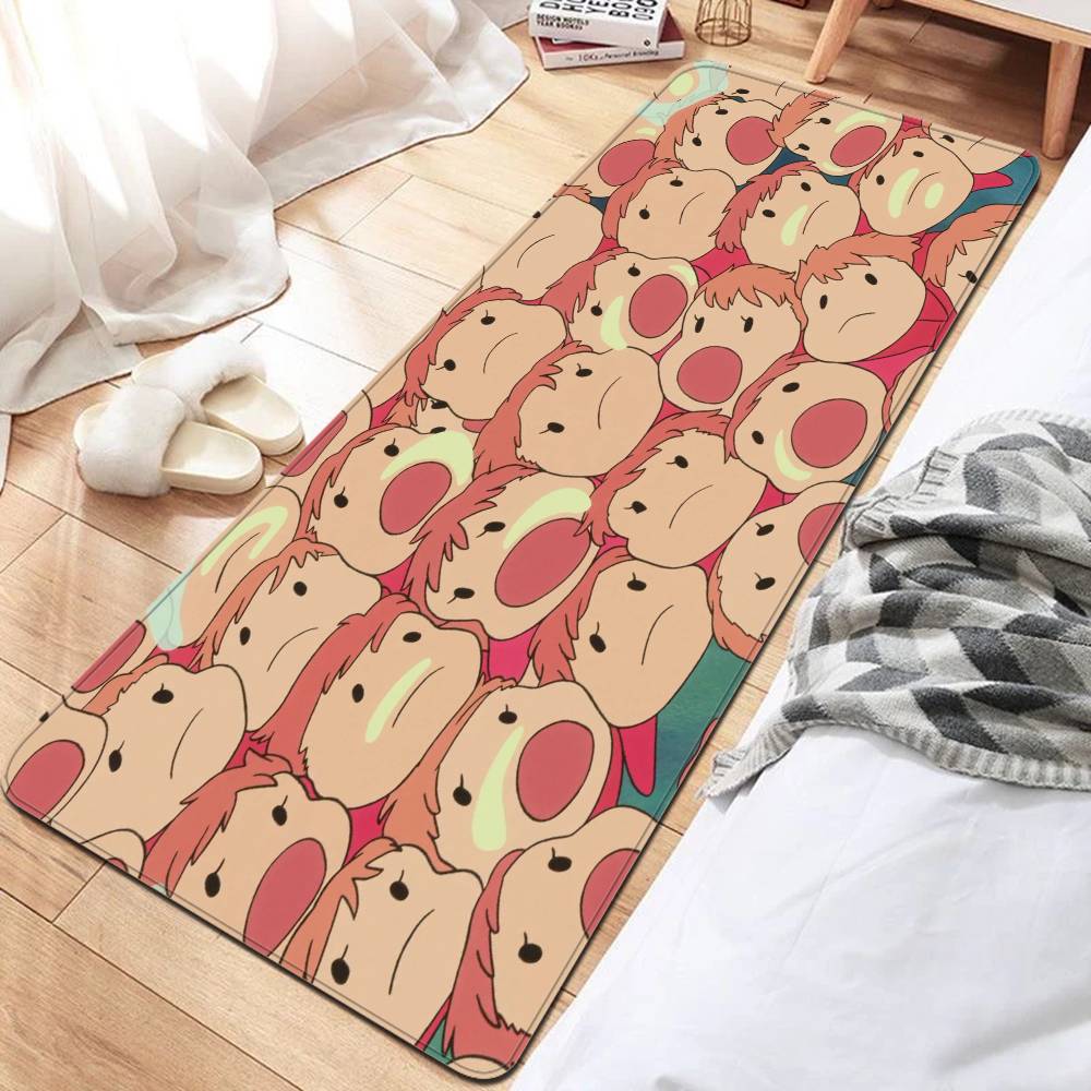 Cute P-Ponyo Movie On The Cliff Anime Floor Mat Rectangle Anti-slip Home Soft Badmat Front Door Indoor Outdoor Mat Welcome