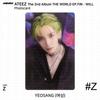 ATEEZ 2-й альбом WORLD EP.FIN WILL. Наклейка для фотокарты Z версия. КПОП К-ПОП
