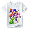 Детская забавная футболка с рисунком Splatoon Inkling, летние топы с короткими рукавами для маленьких мальчиков и девочек, детские повседневные