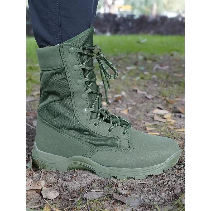 Модные новые ботинки-берцы с высоким голенищем, зеленые, пустынно-коричневые, легкие тренировочные ботинки, ботинки для хайкинга