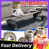 10-100PCS 608ZZ Ball Bearings 608ZZ Metal Double Shielded Miniature Deep Groove Skateboard Ball Bearings 8mm X 22mm X 7mm