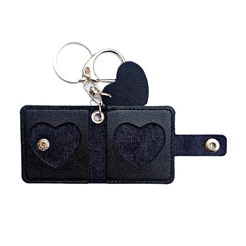 1 шт. Подвески для сумки Памятный фотоальбом Сделай сам Складные кармашки из искусственной кожи Хранение Мини-фотоальбом Милый брелок Портативный Многоцветный