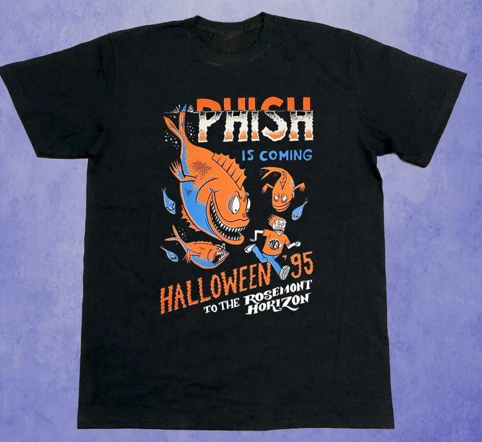 Phish Is Coming Halloween Short Sleeve Tee Unisex Cotton Shirt BL1483