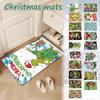 Серия 1 Праздничные декоративные коврики для пола Нескользящие флокированные коврики для пола