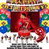 Spanish Football Player Theme Party Decoratiaons Soccer Star Balloon Set Boy Birthday Party Supplies Cr&7 Backdrop Banner Props