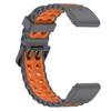 QuickFit 22mm 26mm Fenix8 Watch Band For Garmin Fenix E 8 47mm 51mm 7 7X 6 6X/Epix Pro/Enduro 3 Two-Tone Silicone Strap Bracelet