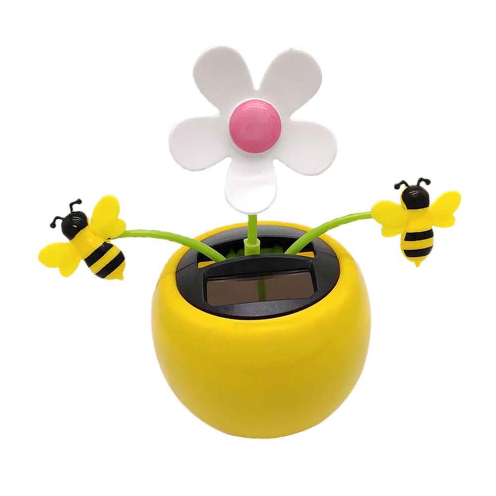 Car Dashboard Decor Bobble Swing Toys Dancing Sun Flower Solar Toy Sunflower Ornament Solar Powered