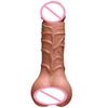 Silicone Condom Penis Enlarger Sleeve Big Dildo with Soft Vagina Flexible Penis Dick Men Masturbator Female Masturbation