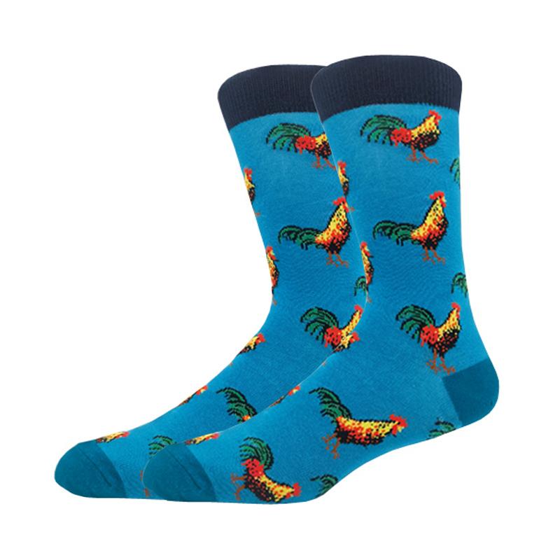 Мужская мода осень-зима носки для скейтборда Happy Creative пингвин дельфин акула коала носки новинка команда смешные мужские носки