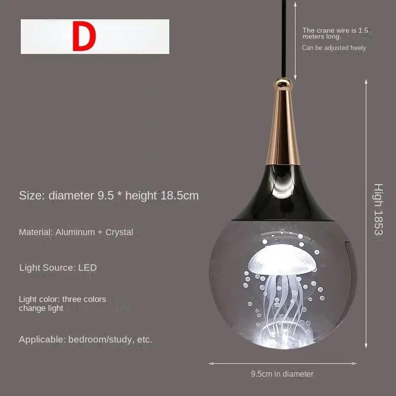 Прикроватная люстра для спальни, креативные светильники для гостиной, хрустальная люстра, минималистичная люстра для гостиной, столовой