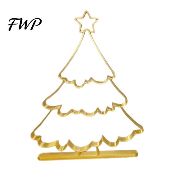Christmas Tree Decorations 3D Printed Hollow Ornament, Modern Minimalist Festive Durable Pla Ornament Gifts Sculpture, Decorative Tabletop Centerpiece