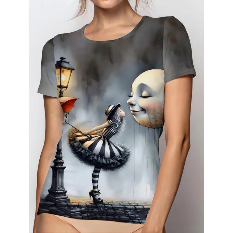 Fashion Summer Butterfly 3D Print T-shirts Women Streetwear Casual Beautiful Y2k Short Sleeve T Shirt O-neck Tees Tops Clothing