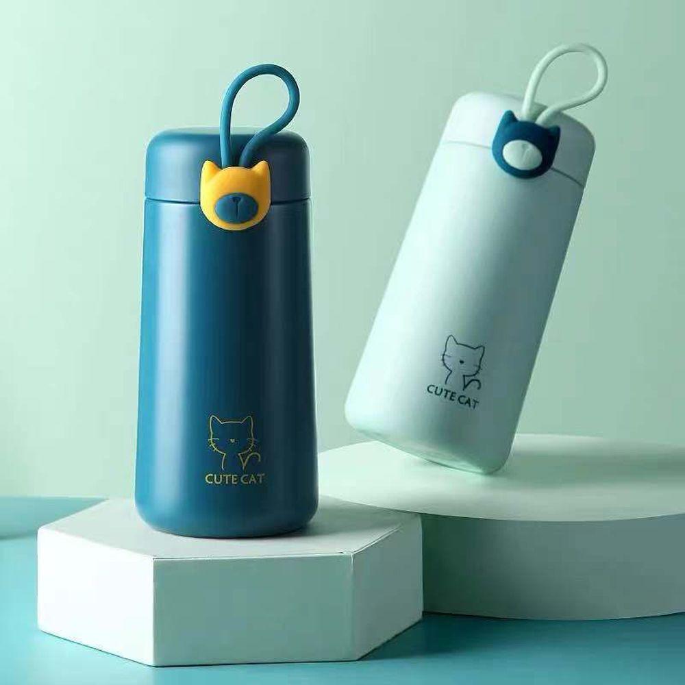 Cat Keep Warm Thermal Mug Pot Stainless Steel Vacuum Flask Travel Water Bottle Thermos Thermocup