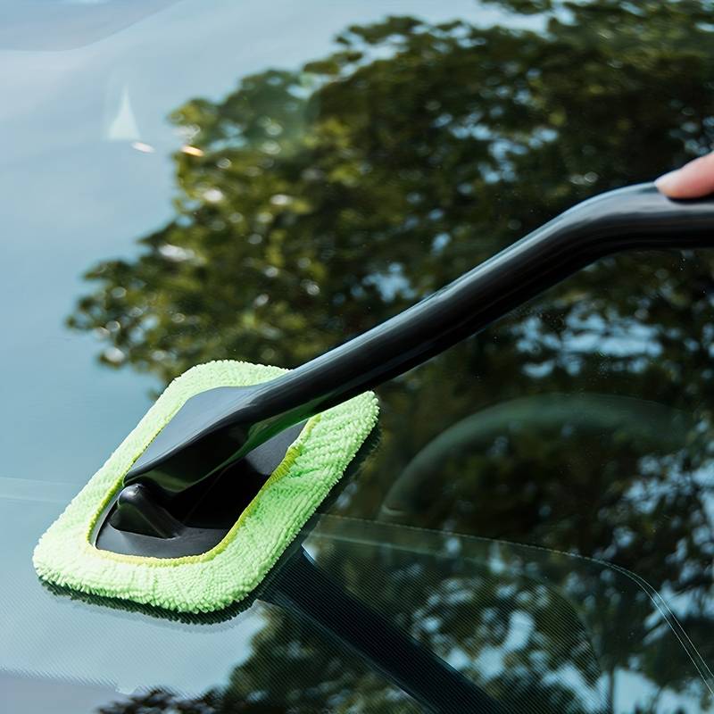 1pc, Long Handle Car Window Windshield Cleaner Brush Kit - Easy To Use Wipe Tool For Cleaning And Protecting Your Windshield
