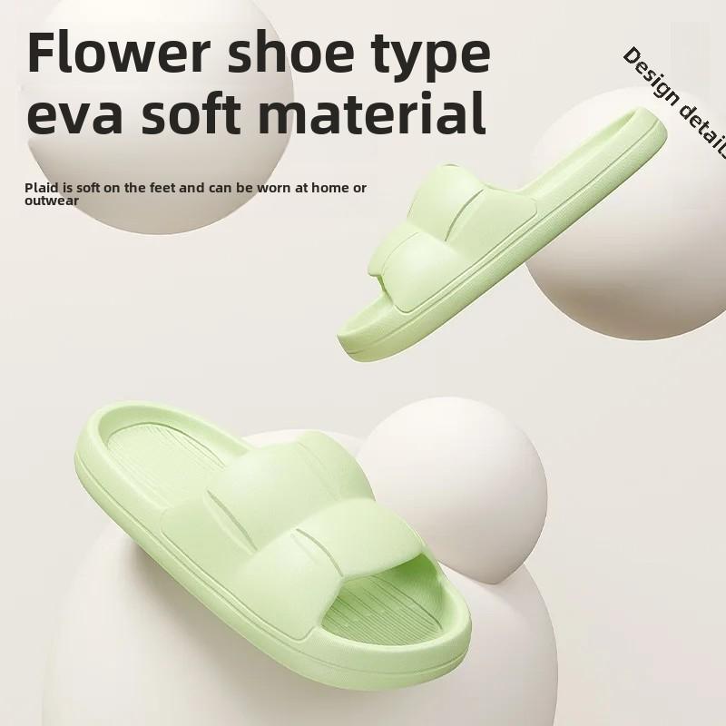 Summer Home Use Soft Bottom Indoor Slippers For Men And Women Anti-Slip Wear Resistant Bathroom Slippers Couple Slippers