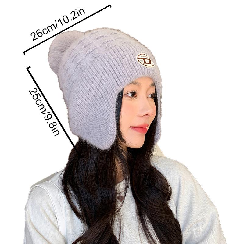 1 шт. Мягкие шапочки для велоспорта, вязаные полиэстеровые наушники, шапки-бомберы