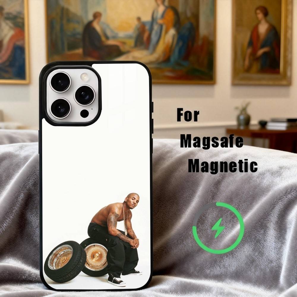 Чехол для телефона H-hardcore рэпера 50 Cent Для iPhone 17,16,15,14,13,12,Plus,Pro,Max Для Magsafe Магнитная Беспроводная Зарядка