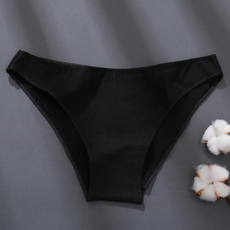 FINETOO M-2XL Cotton Panties for Women Sexy Low Waist Briefs Female Breathable Underwear Girl Intimates Lingerie Solid Color New