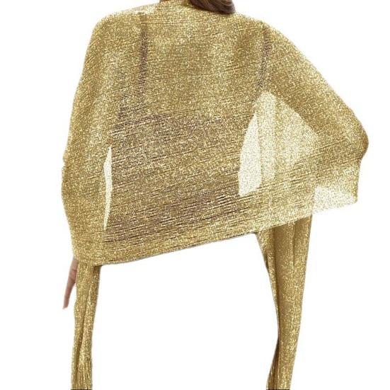 Женские блестящие шаль из металлической проволоки, шарфы для подружек невесты, накидки с пуговицами для шарфа, аксессуары для свадебной вечеринки