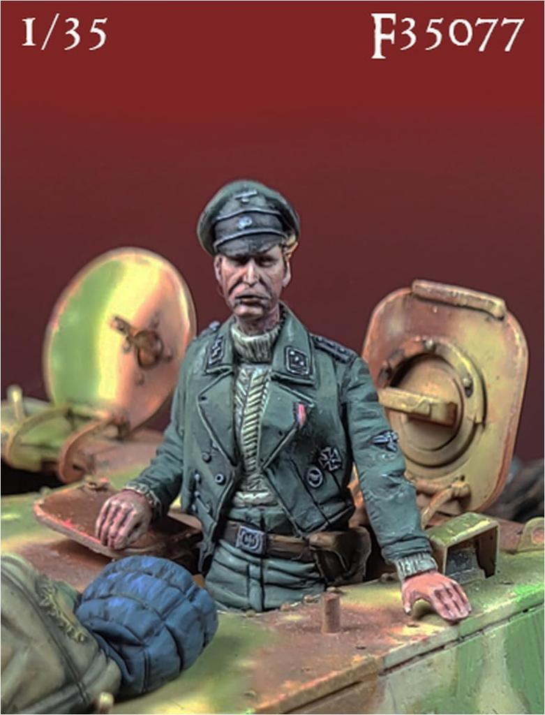 Darius Miniatures German Waffen SS Tank Destroyer Commander Resin Kit DMF35077 1/35