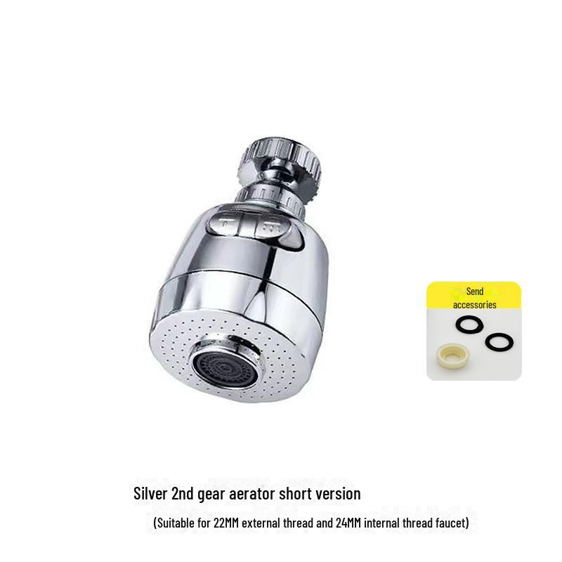 Универсальный вращающийся удлинитель для кухонного смесителя из нержавеющей стали - водосберегающая баблерная и усилительная душевая головка