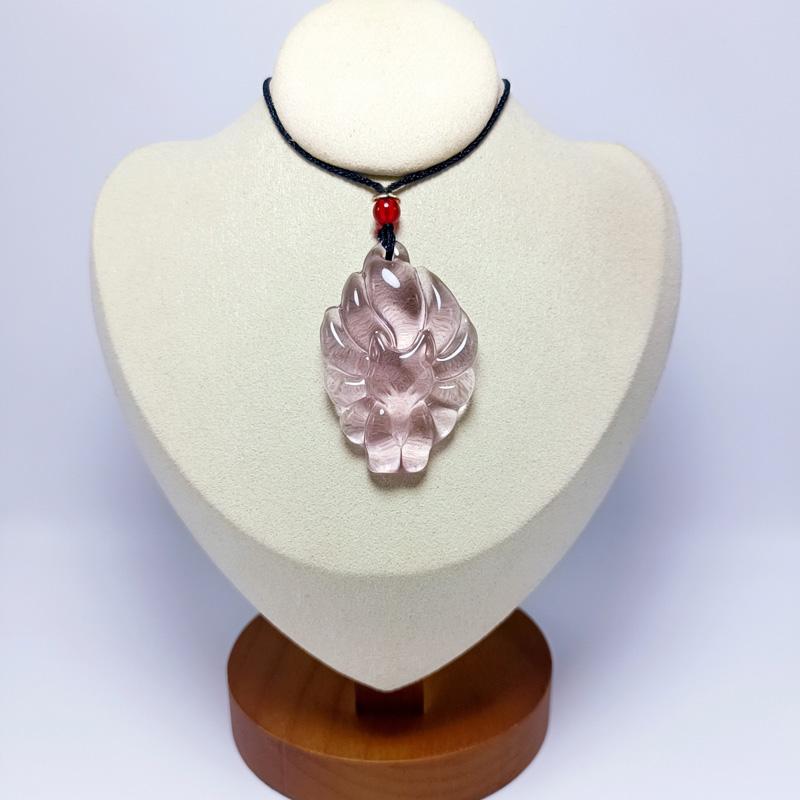 1 шт. Подвеска в виде лисы, модное ювелирное украшение, ожерелье на удачу, универсальная ручная работа, цепочка для свитера, стекло