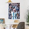 Messi Custom Your Name Wall Decor Tapestry Art For Pet Memorial Birthdaywedding Party Backdrop Family Gift