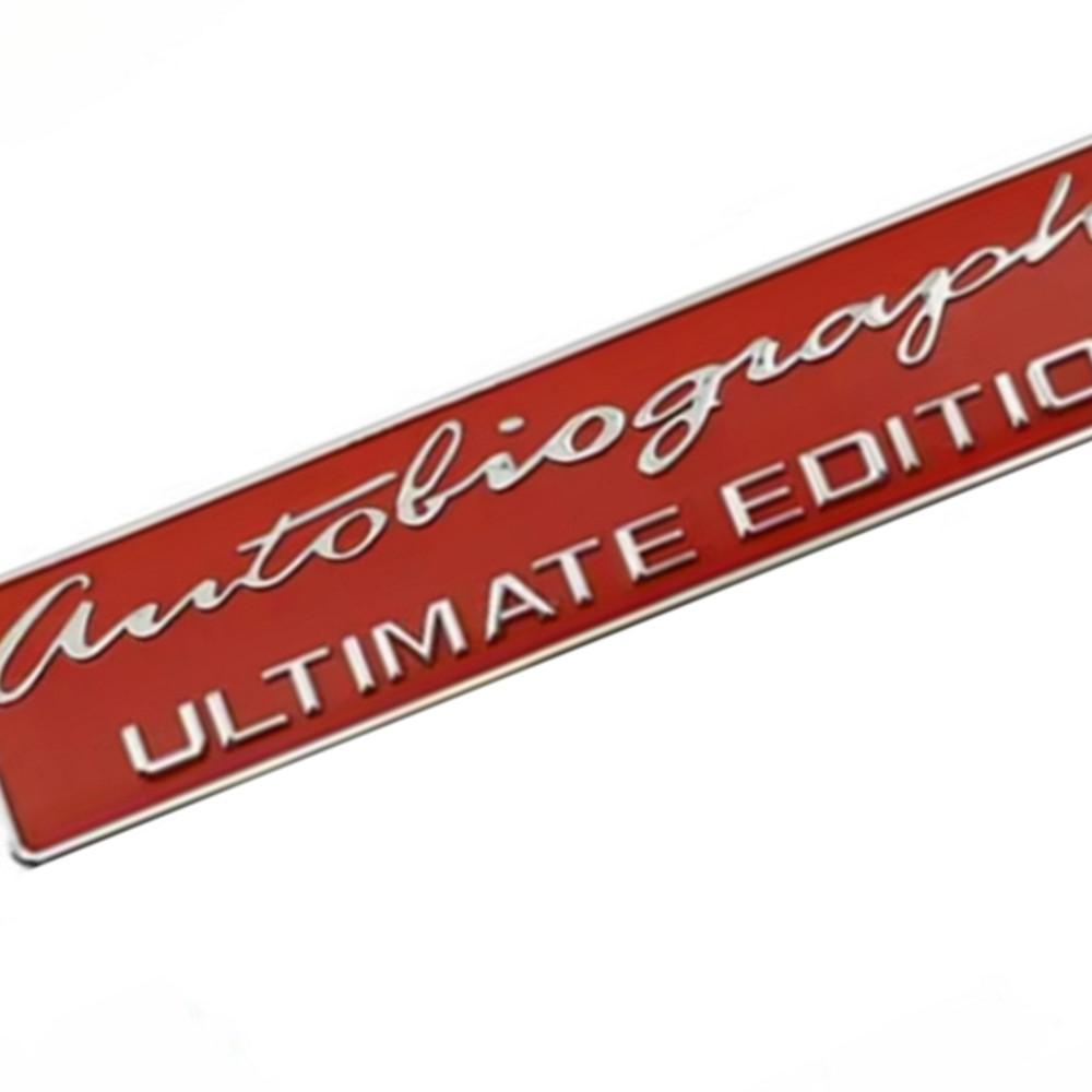 Автобиография SPORT ULTIMATE EDITION Значок Эмблема автомобиля для R-ange-R-over E-voque D-EFENDER D-iscovery Styling Наклейка с логотипом на багажник