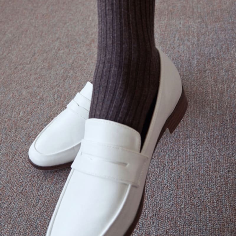 LOEIL Гольфы до колена - Коричневый