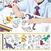 Children'S Drawing Roll Sticky Color Filling Paper Graffiti Scroll Coloring Paper Roll For Kids Diy Painting Educational Toys