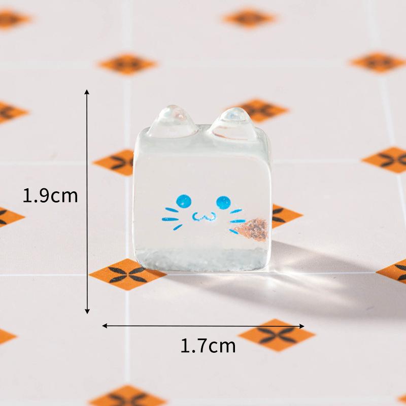 Cartoon Dessert Biscuit Burger Cat Micro Landscape Ornaments Figurine Miniature Decoration Desktop DIY Home Decoration Gifts