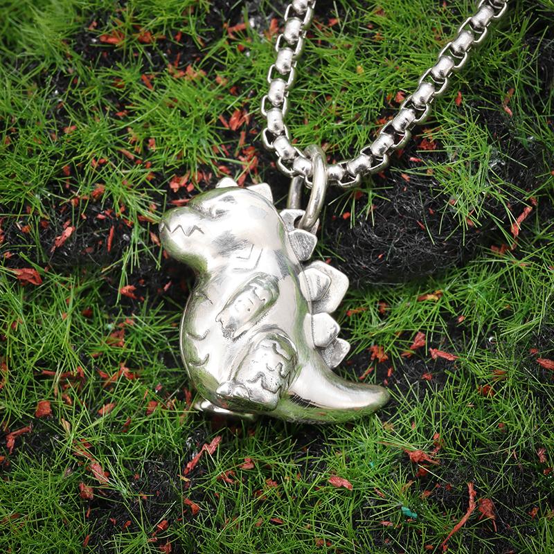 Fashionable Tiger Head Pendant Animal Tiger Necklace Men\\\'s Punk Hip Hop Trendy Casual Jewelry Gift