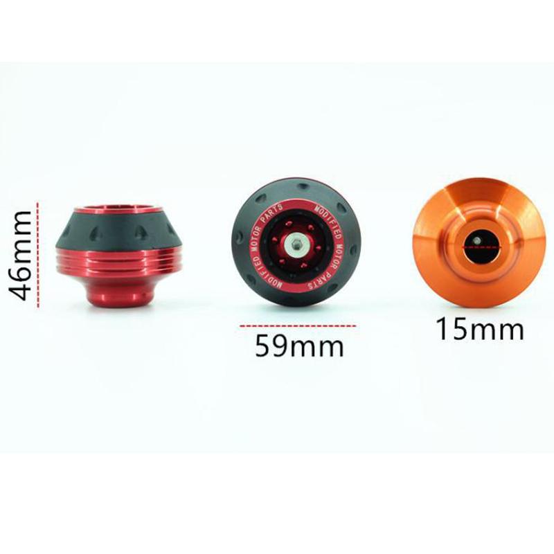 Colorful Motorcycle Crash Protector Wheel Front Fork Frame Axle Protector Pads Slider Motocross Motorbike Equipment Accessories