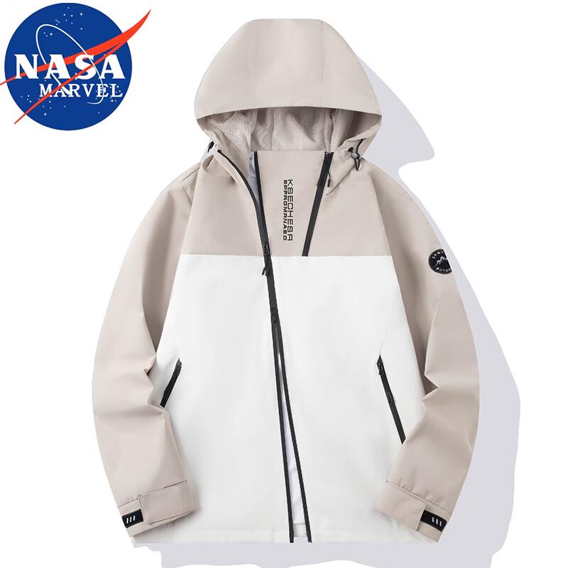 Мужская повседневная уличная куртка с капюшоном NASA MARVEL