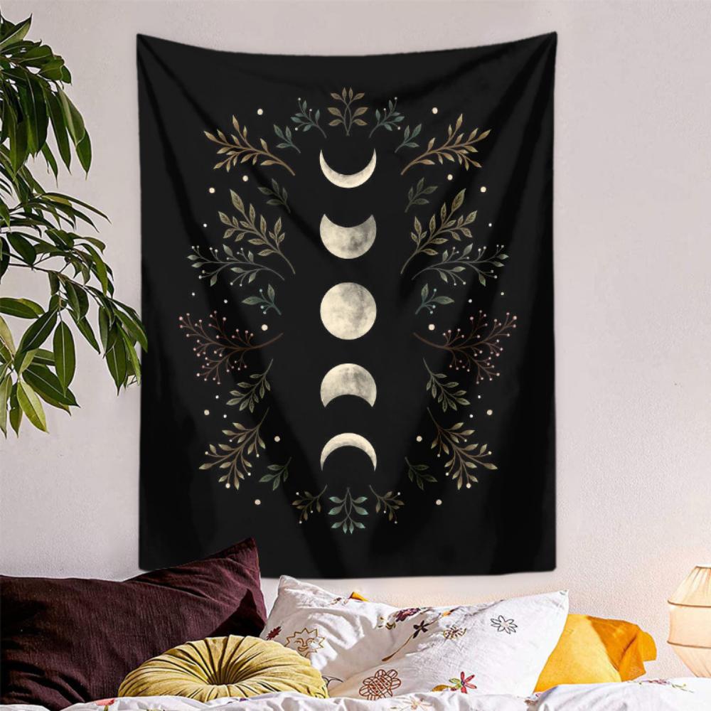 Гобелен с бабочками, фреска, украшение дома, фоновая ткань для стен, богемная подвесная ткань