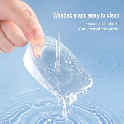 1 пара силиконовых гелевых стелек для увеличения роста, вставки для подъема пятки, протектор для ухода за обувью и стопами, эластичная подушка, поддержка свода стопы, унисекс