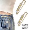 New 2Pcs Vintage Pearl Clothing Pins For Women Decor Dress Pants Buckle Brooches Set