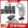 Godox CT 16 CT-16 Trigger 16 Channels Wireless Radio Flash Transmitter + Receiver Set for Canon Nikon Pentax Olympus Speedlite