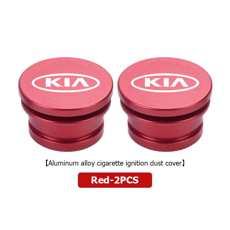 Car Logo Cigarette Lighter Dust Proof Plug Cover Cigarette Lighter Button For KIA K5 K2 Rio Optima Sportage Venga Sorento Stonic pzce30