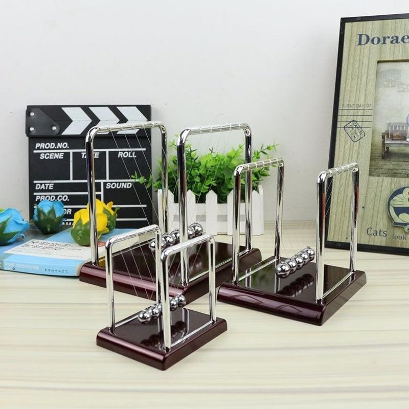 Creative Decorative Newton Billiards Balanced Balls Metal Handicraft Red Base Household Newton Billiards