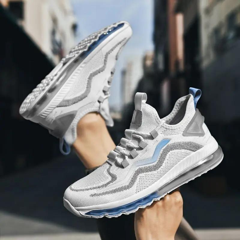 Сетчатый верх Дышащие Мужские Повседневные Кроссовки Амортизирующая Стелька Размер 9 Простые Распродажа Легкие Походные Треккинговые Спортивные Туфли для Мужчин