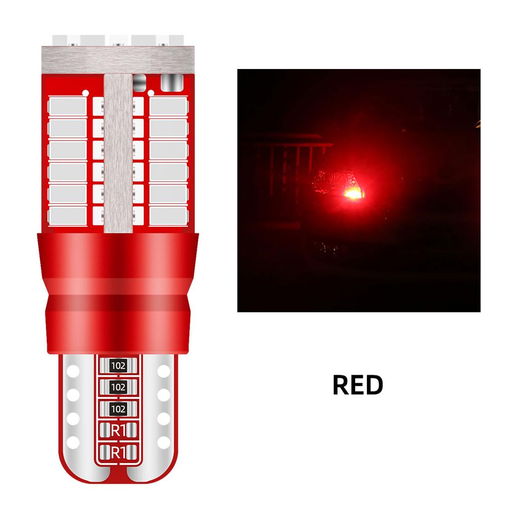 50/100 шт. Светодиодные лампы T10 W5W 194 для подсветки салона автомобиля, сверхяркий дневной ходовой свет, Canbus 12 В, лампа подсветки номерного знака 57SMD 3014