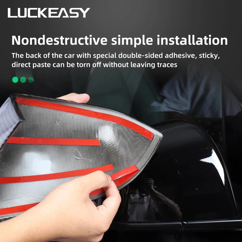 Для Tesla Model 3 YX Защитная крышка внешнего зеркала из углеродного волокна Piano Black Версия 2023 Аксессуары для корпуса зеркала заднего вида