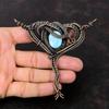 Larimar Pendant Copper Wire Wrapped Pendant Handmade Pendant Larimar Gemstone Jewelry Elegant Pendant Wonderful Copper Jewelry Gift For Him