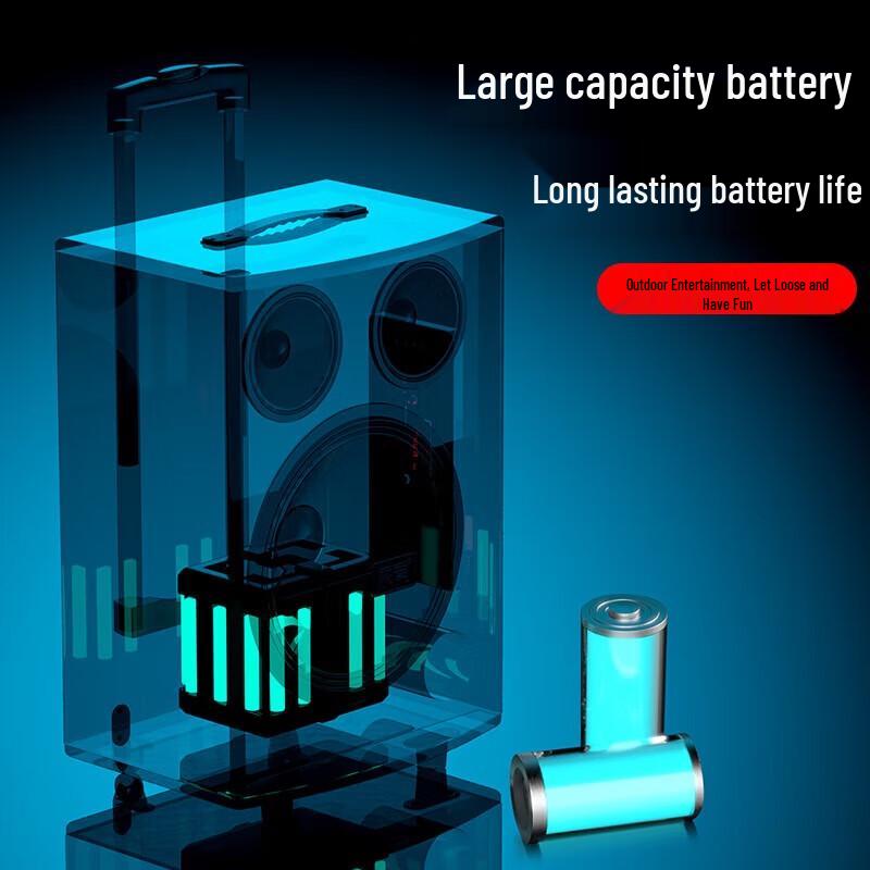 Suoai 12-inch Portable Trolley KTV Bluetooth Speaker