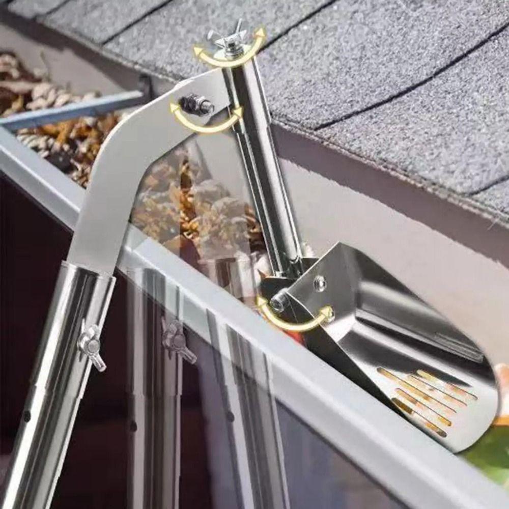 Aluminum Zinc Zinc Alloy Gutter Cleaner Scoop Thicken Roof Gutter Cleaning Tools Household