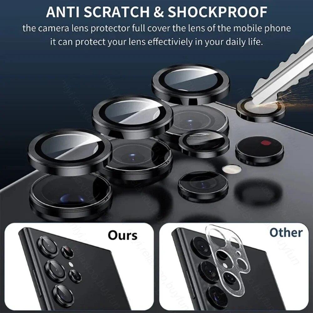 Защитная крышка для задней камеры из закаленного стекла для Samsung S24 Ultra S23 Plus A14 A24 A34 A54 A15 A25 A35 A55 Z Fold 5 Z Flip 4, чехол для заднего объектива