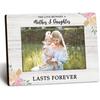 Mom and Daughter 4x6 Picture Frame, Mother Photo Frame, Gifts for Mom from Daughter for Mothers Day, The Love Between a Mother and Daughter Lasts