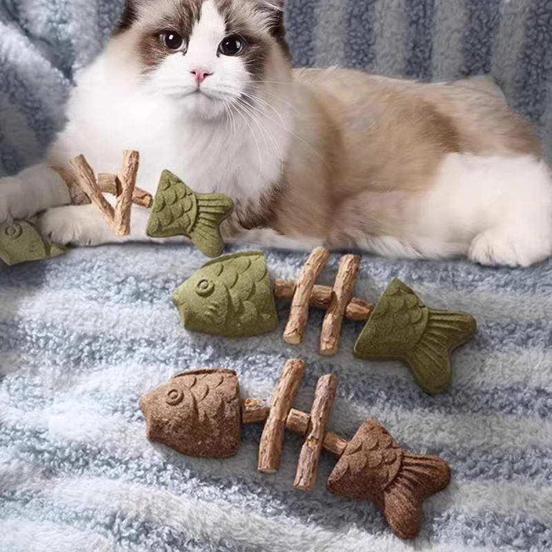 Игрушка для кошек для жевания с кошачьей мятой и мятой для агрессивных грызунов. Идеально для чистки зубов у котят