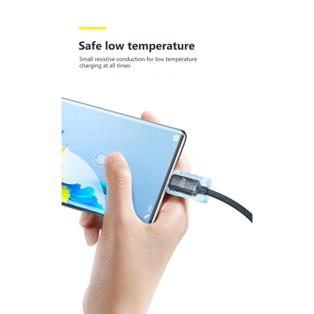 Кабель USB Type C - USB C 120 Вт для iPhone 15 Pro Max, кабель для быстрой зарядки PD и передачи данных для Samsung Xiaomi 14 Oneplus 12 POCO OPPO